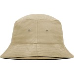 Fischerhut mit Krempe Myrtle Beach MB12 Khaki/Schwarz Größe S/M