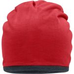 Jersey-Mütze mit Fleecefutter Myrtle Beach MB7131 rot/carbon
