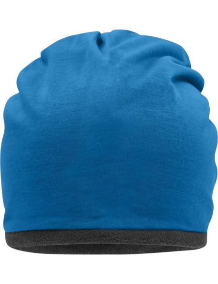 Jerseymütze mit Fleecefutter Myrtle Beach MB7131 leuchtend blau/carbon