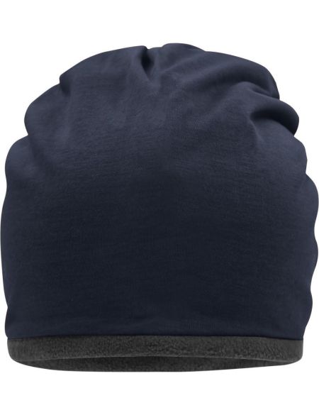 Jersey-Mütze mit Fleecefutter Myrtle Beach MB7131 schwarz/carbon