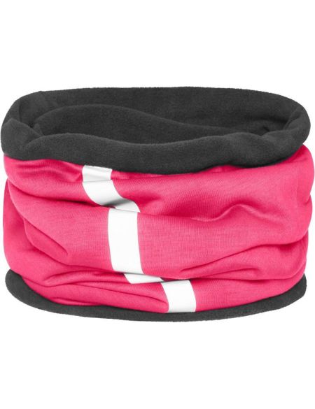 Myrtle Beach Winterhalswärmer MB7300 leuchtendes Pink/Carbon