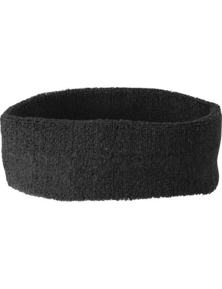 Myrtle Beach MB42 schwarzes Frottee-Stirnband