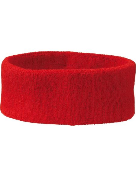 Myrtle Beach Frottee-Stirnband MB42 rot
