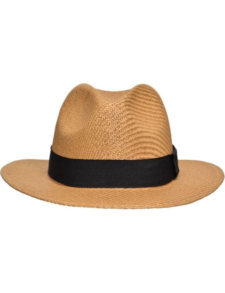 Sommerlicher leichter Hut Myrtle Beach MB6599 Karamell/Schwarz
