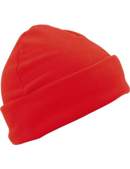 Winter-Mikrofleece-Mütze Myrtle Beach MB7720 rot