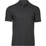 Poloshirt für Herren, luxuriös, elastisch, Tee Jays 1405, dunkelgrau