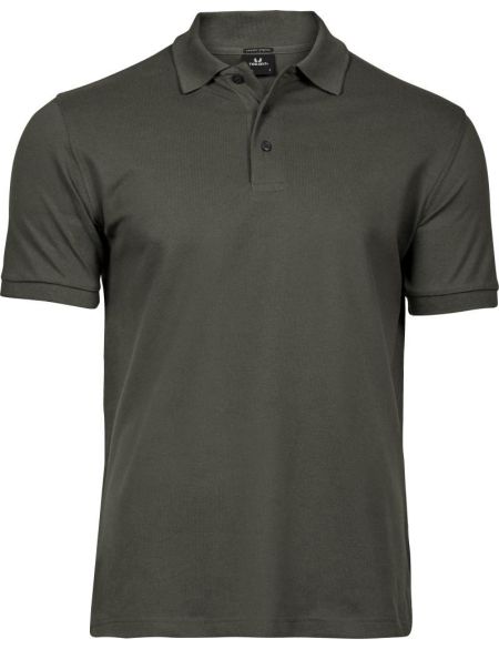 Poloshirt für Herren, luxuriös, elastisch, Tee Jays 1405, tiefgrün