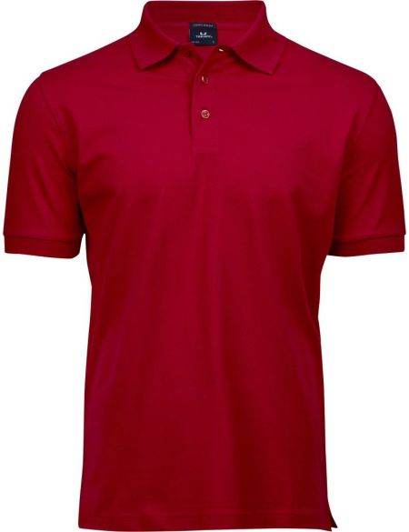 Poloshirt Herren Luxus elastisch Tee Jays 1405 rot