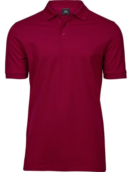 Poloshirt für Herren, luxuriös, elastisch, Tee Jays 1405, tiefrot