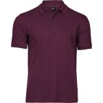 Poloshirt für Herren, luxuriös, elastisch, Tee Jays 1405, Wein