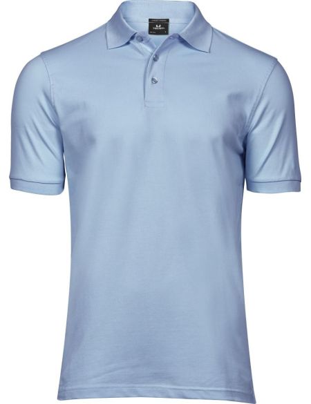 Poloshirt für Herren, luxuriös, elastisch, Tee Jays 1405, Hellblau