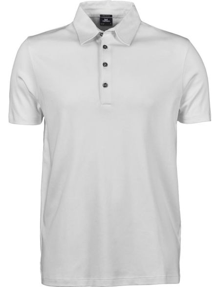 Herren-Poloshirt aus Pima-Baumwolle Tee Jays 1440 weiß