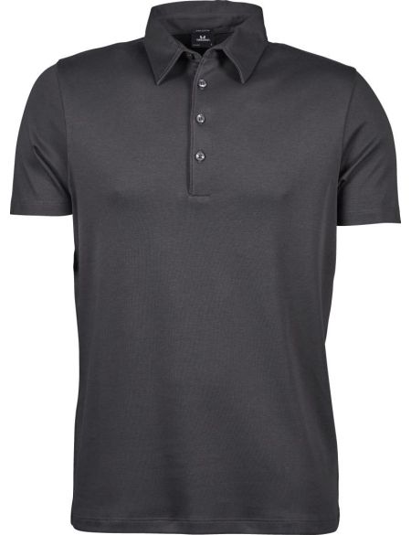 Herren-Poloshirt aus Pima-Baumwolle Tee Jays 1440 Dunkelgrau