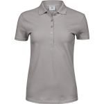 Luxuriöses Damen-Poloshirt aus elastischem Piqué Tee Jays 145 stone