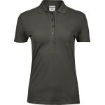 Luxuriöses Damen-Poloshirt aus elastischem Piqué Tee Jays 145 Dunkelgrün