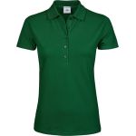 Luxuriöses Damen-Poloshirt aus elastischem Piqué Tee Jays 145 waldgrün