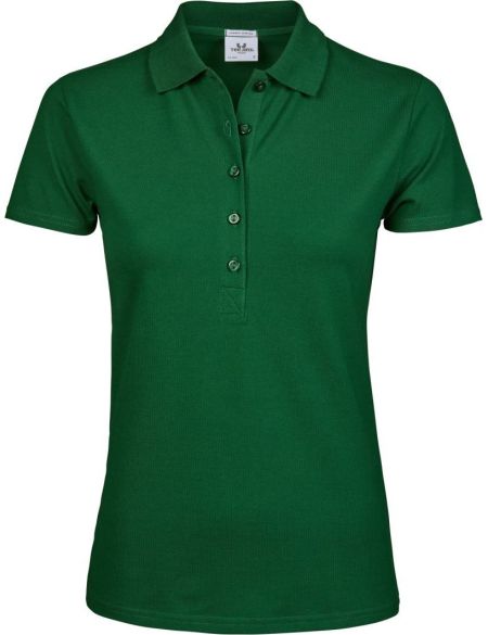 Luxuriöses Damen-Poloshirt aus elastischem Piqué Tee Jays 145 waldgrün