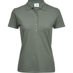 Luxuriöses Damen-Poloshirt aus elastischem Piqué Tee Jays 145 Blattgrün