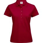 Luxuriöses Damen-Poloshirt aus elastischem Piqué Tee Jays 145 rot
