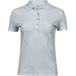 Luxuriöses Damen-Poloshirt aus elastischem Piqué Tee Jays 145 Eisblau
