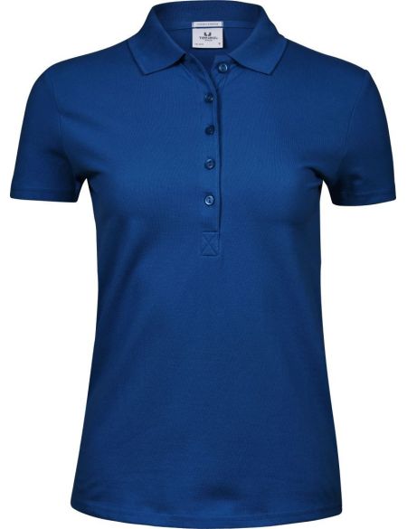 Luxuriöses Damen-Poloshirt aus elastischem Piqué Tee Jays 145 Indigo
