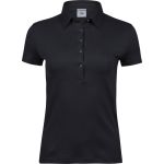 Damen-Poloshirt aus Pima-Baumwolle Tee Jays 1441 schwarz