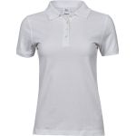 Damen-Piqué-Poloshirt Tee Jays 1401 weiß
