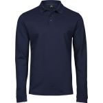 Tee Jays 1406 Navy Langarm-Poloshirt aus elastischem Piqué für Herren