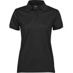 Damen-Piqué-Poloshirt Club Tee Jays 7001 schwarz