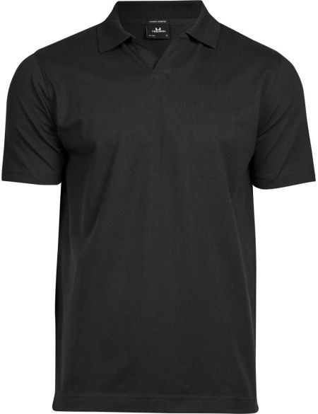 Poloshirt Herren Luxus elastisches Piqué Tee Jays 1404 schwarz