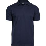 Poloshirt für Herren, luxuriöses, elastisches Piqué, Tee Jays 1404, Marineblau