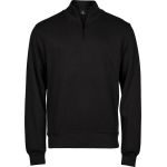 Interlock-Sweatshirt mit 1/4-Reißverschluss Tee Jays 5506 schwarz