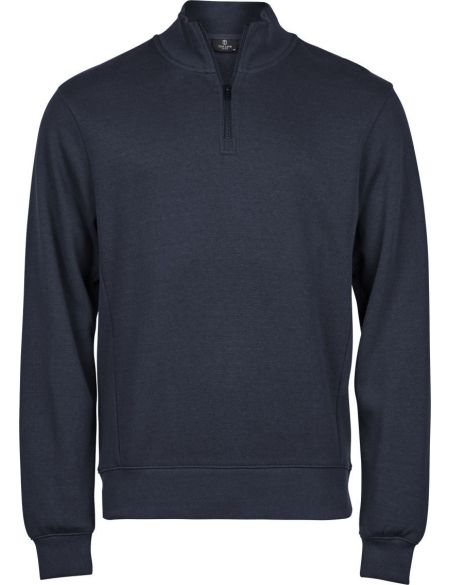 Interlock-Sweatshirt mit 1/4-Reißverschluss Tee Jays 5506 schwarz