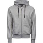 Tee Jays 5435 grau meliert Herren-Kapuzenpullover