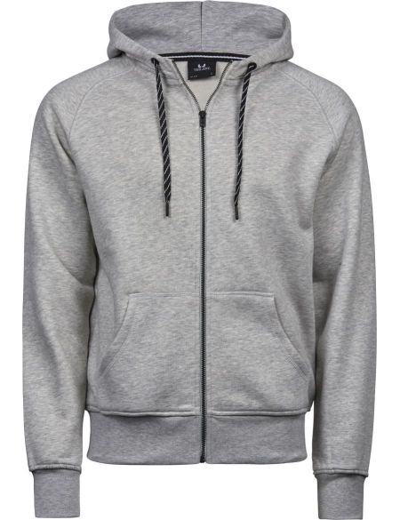 Tee Jays 5435 grau meliert Herren-Kapuzenpullover