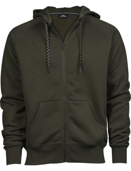 Tee Jays 5435 dunkelolivgrüner Herren-Kapuzenpullover
