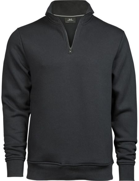 Sweatshirt mit 1/4-Reißverschluss Tee Jays 5438 dunkelgrau