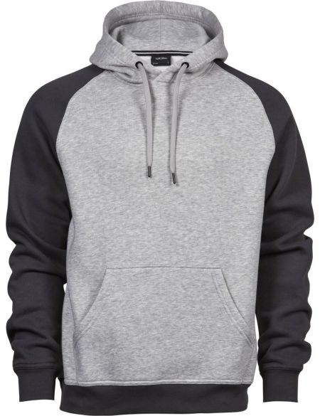 Hoodie Tee Jays 5432 meliert/dunkelgrau