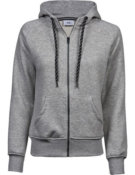 Damen-Hoodie Tee Jays 5436 grau meliert