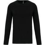 Elastisches Herren-T-Shirt mit langen Ärmeln Kariban K3016 schwarz