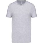 Herren-T-Shirt mit V-Ausschnitt Kariban K357 Oxford-Grau