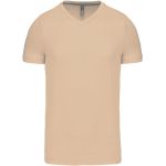Herren-T-Shirt mit V-Ausschnitt Kariban K357 hellsand