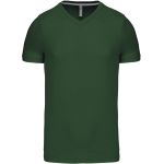 Herren-T-Shirt mit V-Ausschnitt Kariban K357 waldgrün