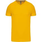Kariban K357 gelbes Herren-T-Shirt mit V-Ausschnitt