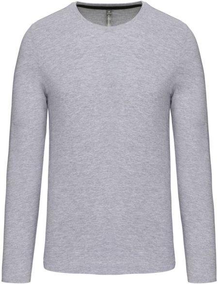 Herren-T-Shirt mit langen Ärmeln Kariban K359 Oxford-Grau