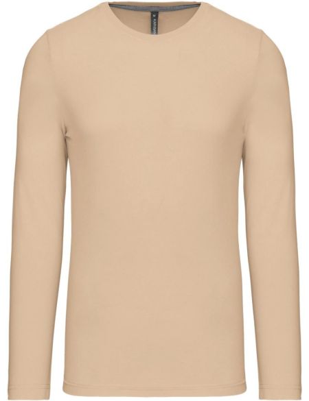 Herren-T-Shirt mit langen Ärmeln Kariban K359 hellsand