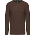 Herren-T-Shirt mit langen Ärmeln Kariban K359 Schokolade
