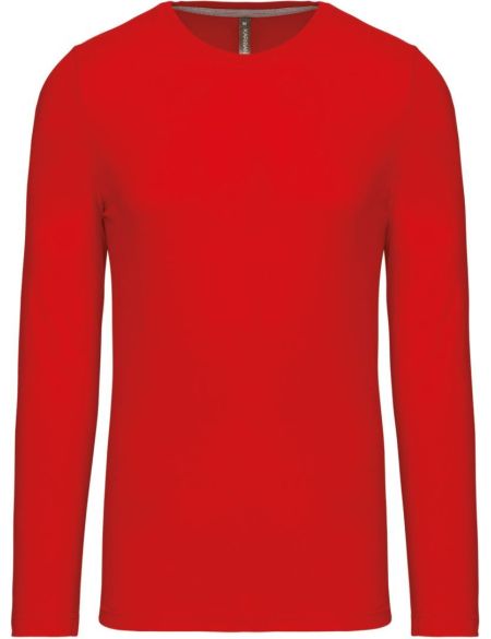 Herren-T-Shirt mit langen Ärmeln Kariban K359 rot