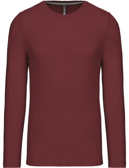 T-Shirt für Herren mit langen Ärmeln Kariban K359 Wein