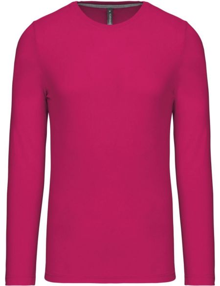 T-Shirt für Herren mit langen Ärmeln Kariban K359 Fuchsia